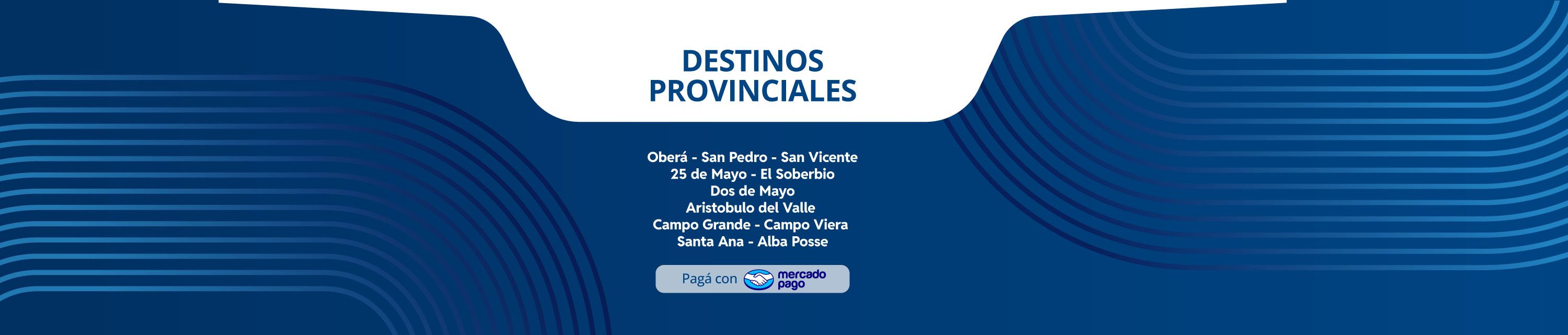 Destinos provinciales
