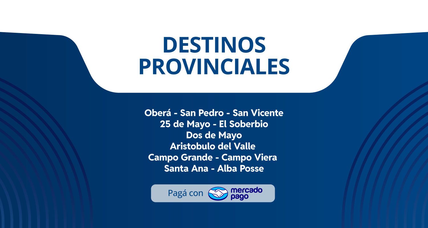 Destinos provinciales
