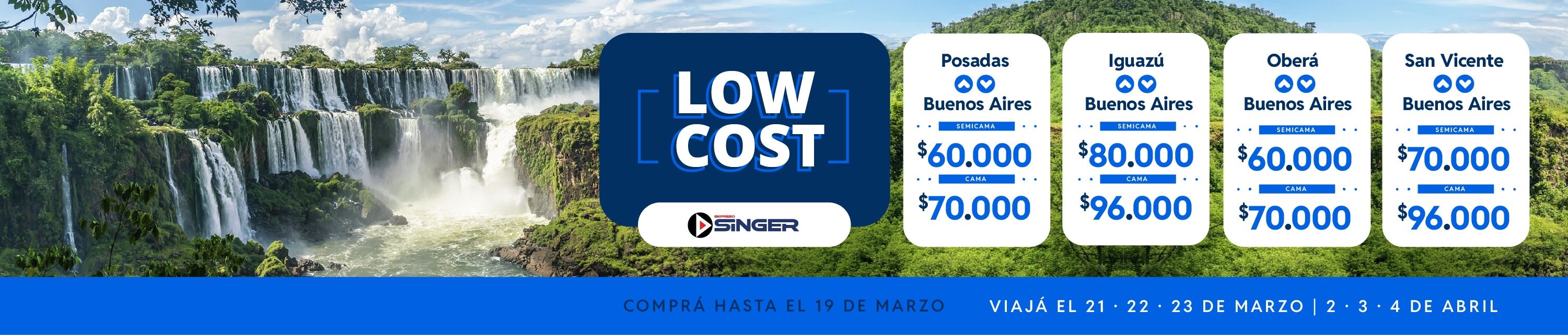 low cost Marzo 2026